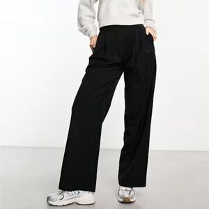 ASOS Black Wide-Leg Trousers